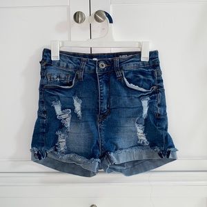SONG. High Rise Jean Shorts ~ Size 1/25
